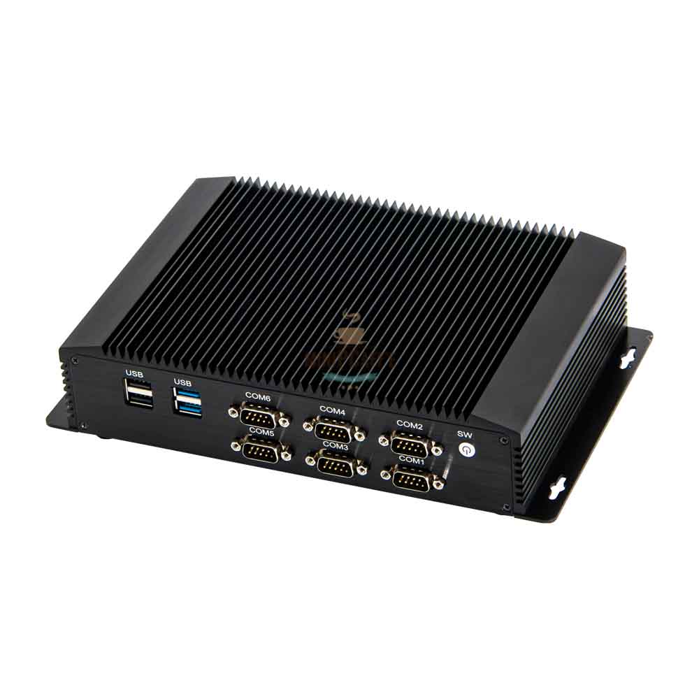 Intel i7 8565U 4.60GHz Industrial Mini PC with 6 COM Ports & LPT