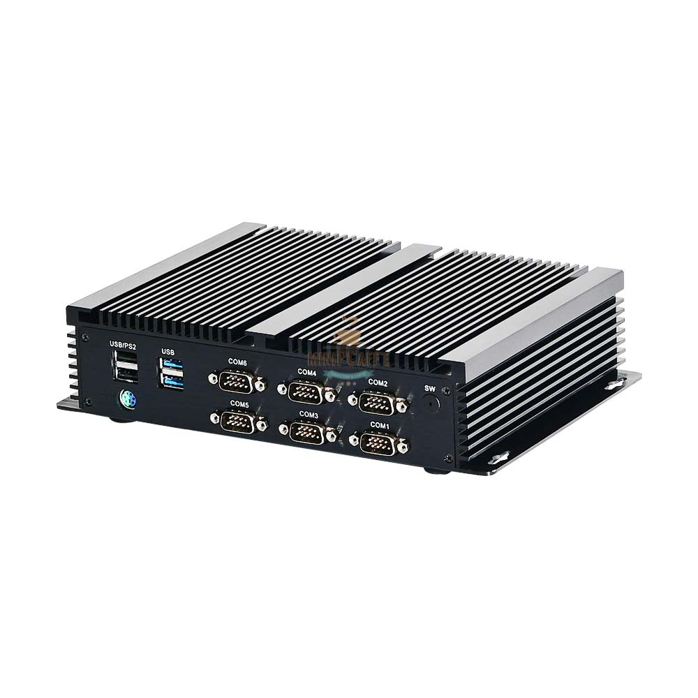 Intel i7 10510U Industrial Mini PC with 6 COM Ports