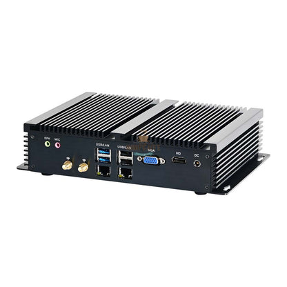 Intel i3 6157U 2,40 GHz Industrie-Mini-PC mit 6 COM-Anschlüssen