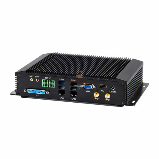 Intel i3 6006U 2.00GHz Industrial Mini PC w/ 6 COM Ports & LPT - MiniPCaffe.com