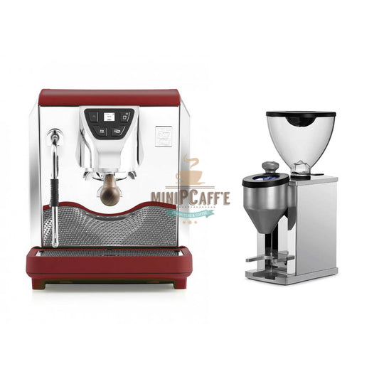 Nuova Simonelli OSCAR Mood Red and Rocket Faustino Grinder