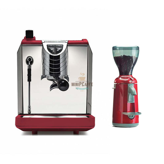 Nuova Simonelli OSCAR 2 & Grinta Grinder Red Combo Set - MiniPCaffe.com