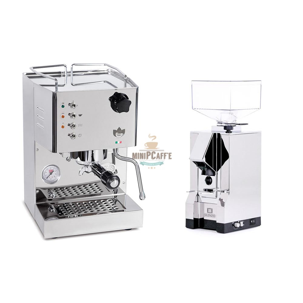 QuickMill 4100 Pippa Coffee Machine & Eureka Silenzio Grinder - MiniPCaffe.com