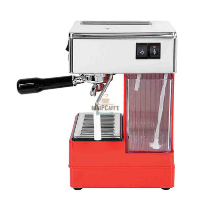 QuickMill 820 Espresso Machine Red & Eureka Manuale Grinder - MiniPCaffe.com