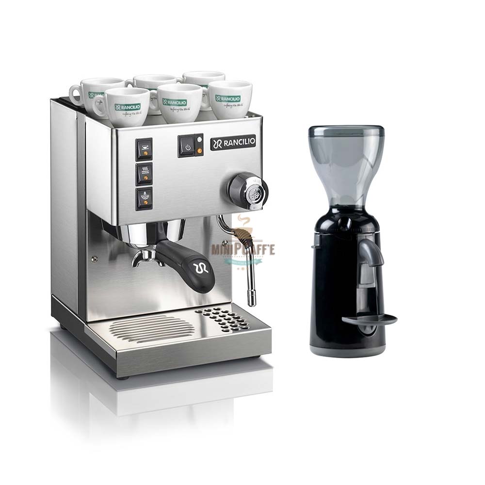 Rancilio Silvia V6 Espresso Machine & Nuova Simonelli Grinta Grinder - MiniPCaffe.com