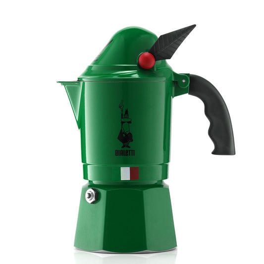 Bialetti Moka Alpina 3 Cups Green - Limited Edition - MiniPCaffe.com