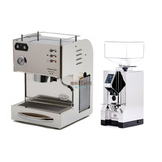 QuickMill Silvano EVO Espresso Machine and Eureka Mignon Specialita Grinder - MiniPCaffe.com